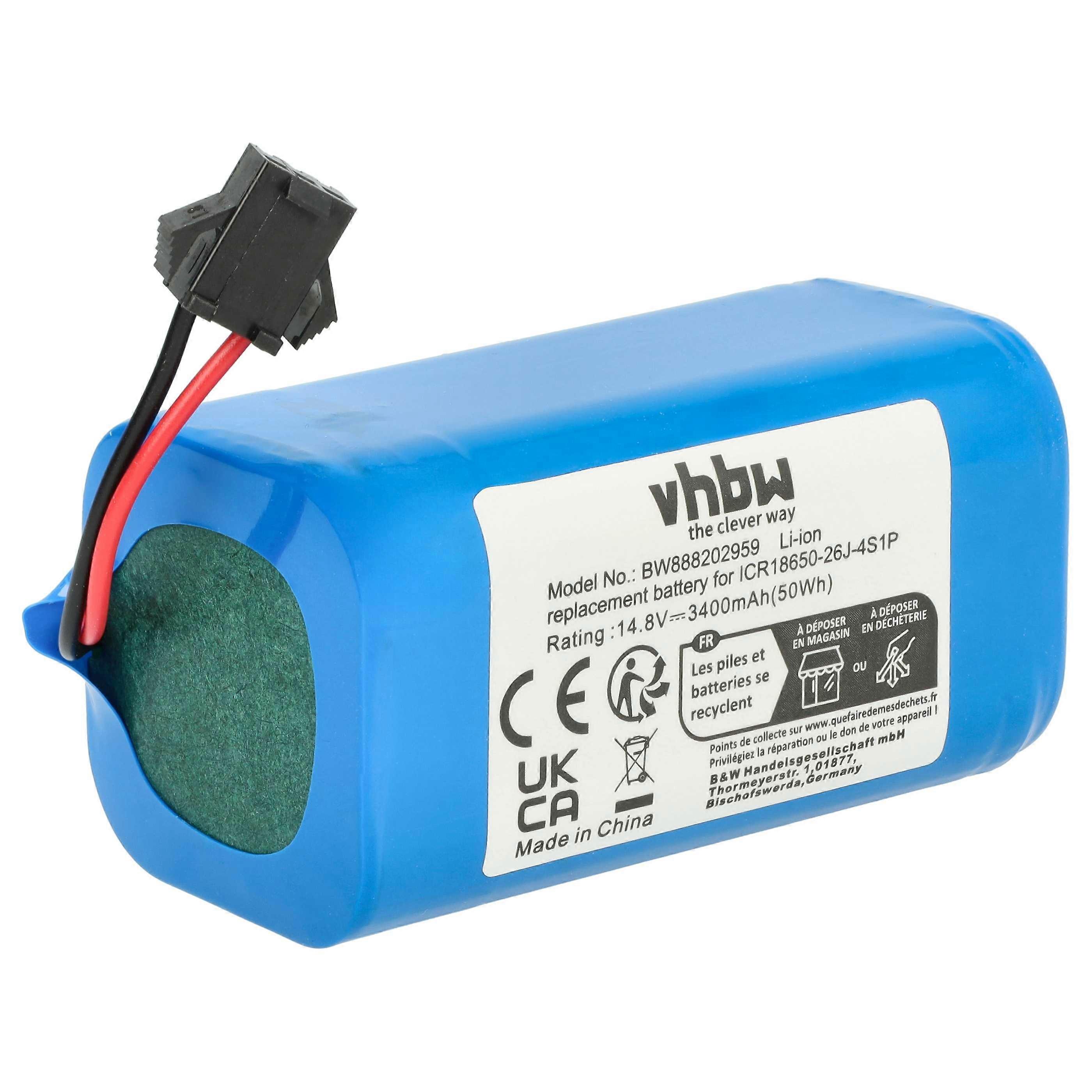 Akumulator vhbw kompatybilny z robotem odkurzającym Onson J10C (3400 mAh, 14,8 V, Li-Ion)