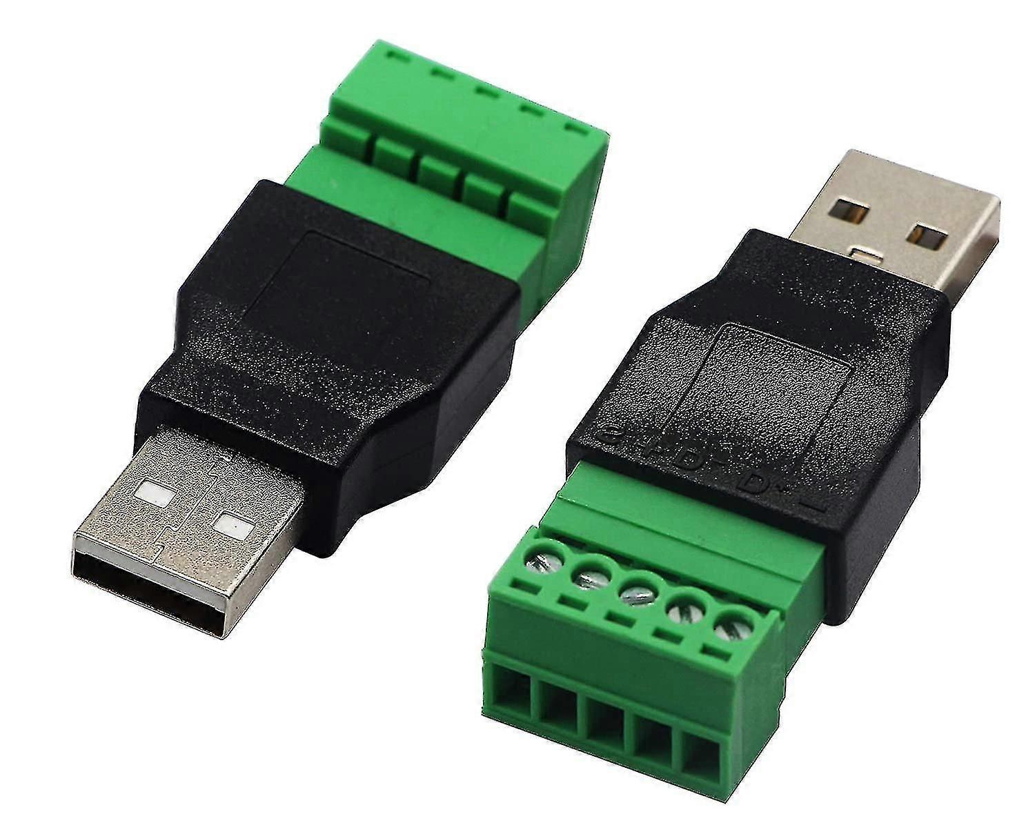 Jinyi Usb Screw Terl B Connector Usb 2.0 A Plug To 5 Pin/way Fe Bolt Screw With Terls Pluggable Type Adapter Connector Con