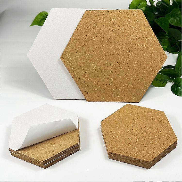 Hexagonal Cork Mat Adhesive Self-adhesive Rectangular Cork Wall Stickers Square Cork Message Board