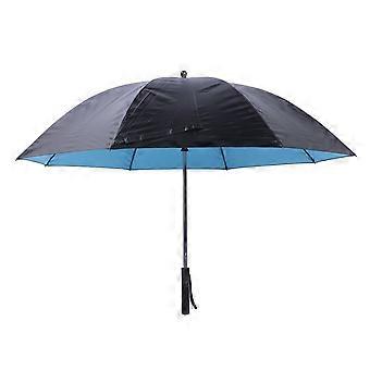 Cooling Fan Umbrella 3000mAh USB Rechargeable UV Guard 90cm Blue