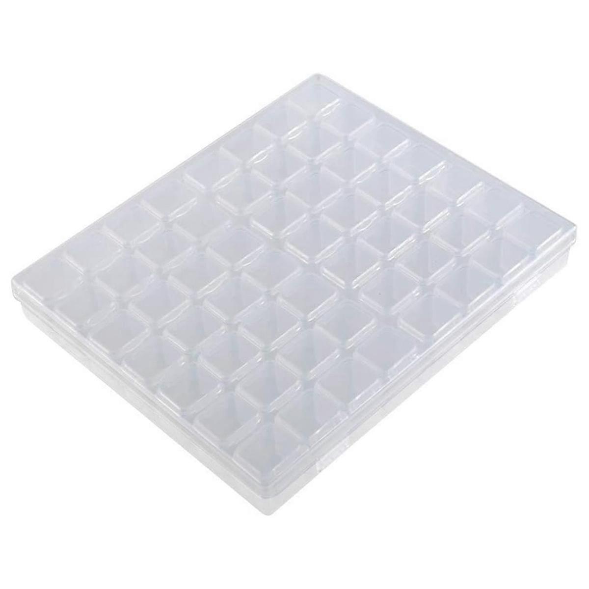 56 slots empty plastic storage box, perfect for storing diamonds