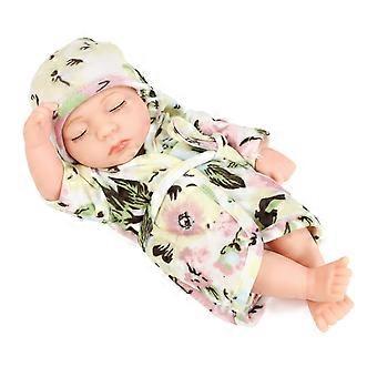 Reborn Mini Baby Doll Niedliche Kuschelpuppe Waschbare Reborns Puppe Lebendige Simulation Reborns Kleinkind Mädchen Stillpuppe Spielzeug 7 ''