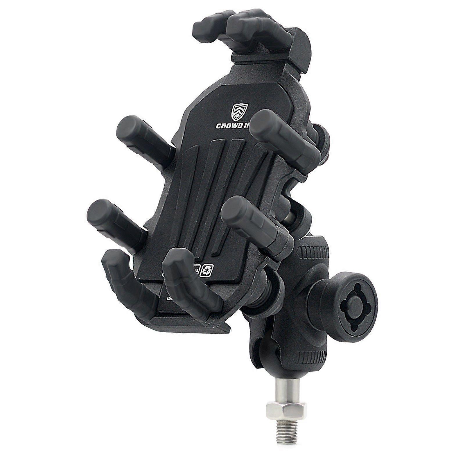 Motorcycle Phone Mount Holder with Vibration Dampener Anti~theft Motorcycle Cell Phone Holder 360 Adjustable Rotation Motorbike M10 Ball Head Mount MK