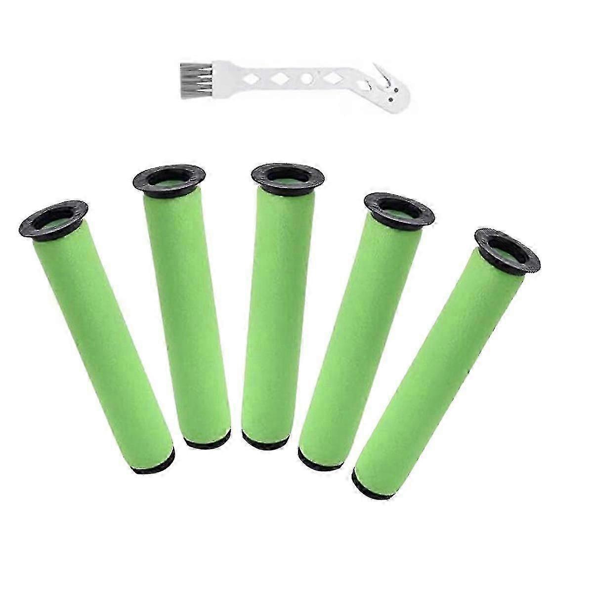 5 Packs Replacement Filters With Clean Brush For Gtech Airram Mk2 K9