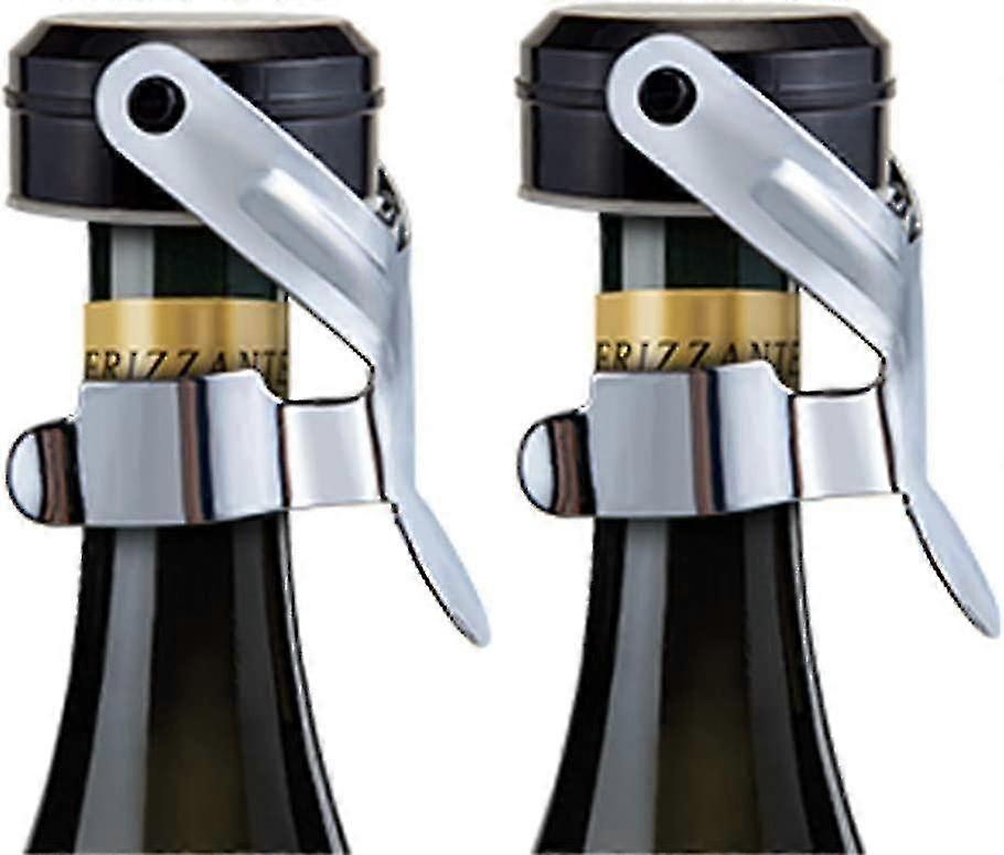 Zátka na šampaňské, 2ks nerezová ocel na šampaňské láhev těsnění pro šumivé víno Cava Prosecco g20242903884