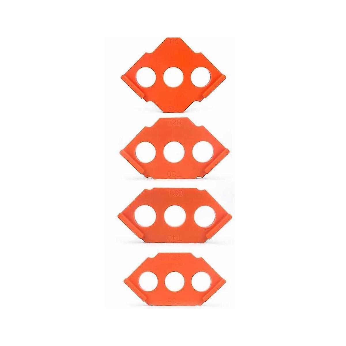 4 PCS Radius Jig Router Templates, High Hardness ABS+CNC, Corners R10-15 R25