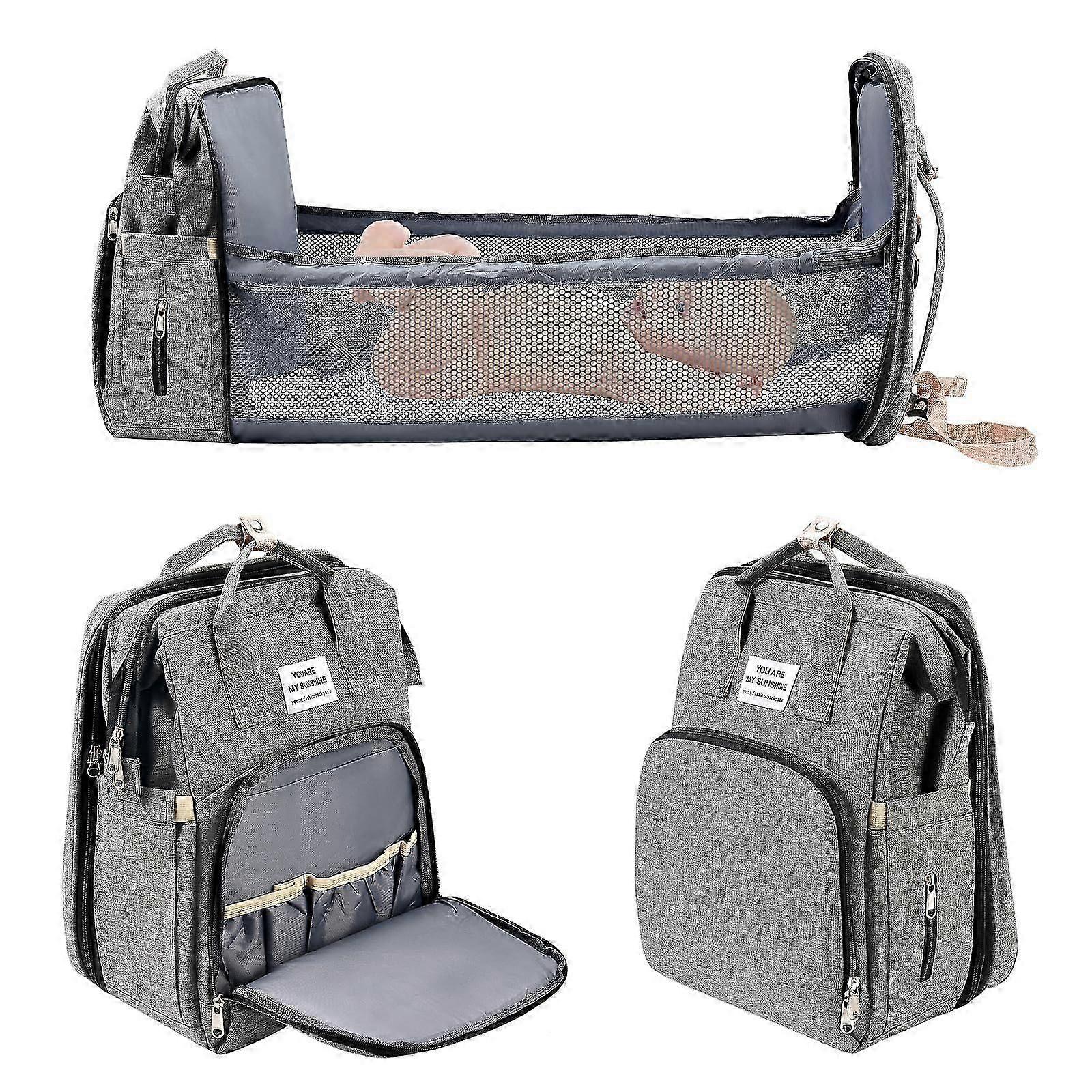 Baby Changing Backpack - Multifunctional Water-Repellent Large Capacity