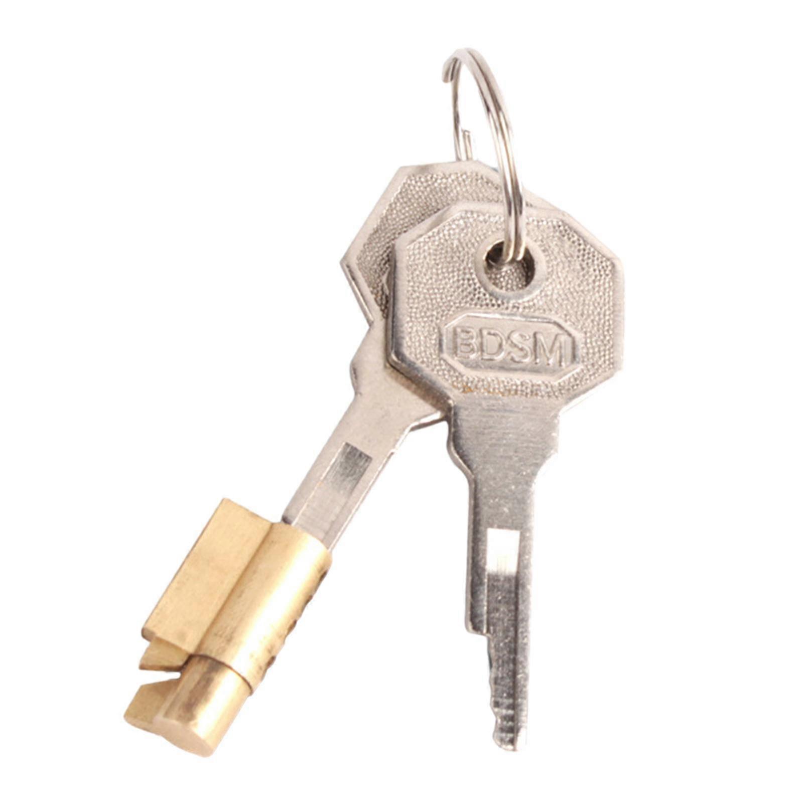 Cylinder Lockwith 2Pcs Keys Easy to Install Convenient Refrigerator Lock