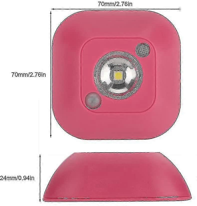 Motion Sensor Night Light, Mini Wireless Led Infrared Motion Sensor Battery Operated Night Light,(pi