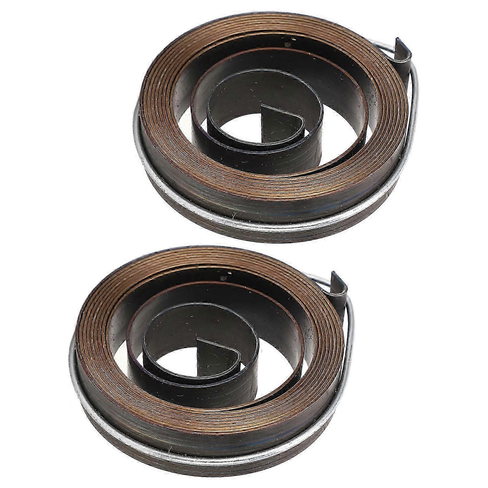 2Pcs Bench Drill Press Quill Return Spring Chrome Plating Bench Drill Press Quill Return Spring Kit