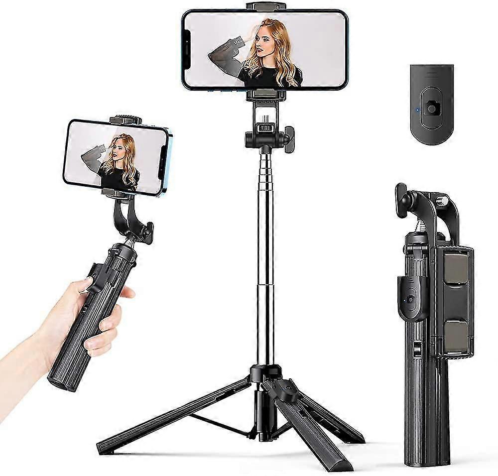 Selfie Stick Tripod With Bluetooth Remote Control. 3 In 1 Wireless 360  Rotation Selfie