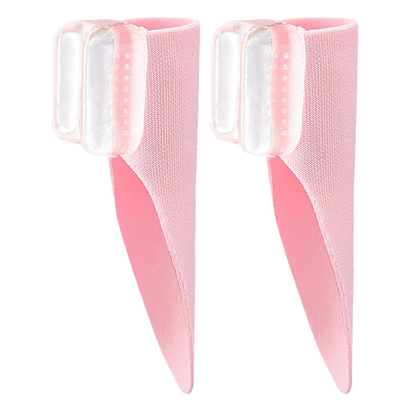 Comfortable Toe Dividers for Heel Wearers Gel Bunions Pads 2pcs Set for Foot Care Pressure Relief Footcare  Pink