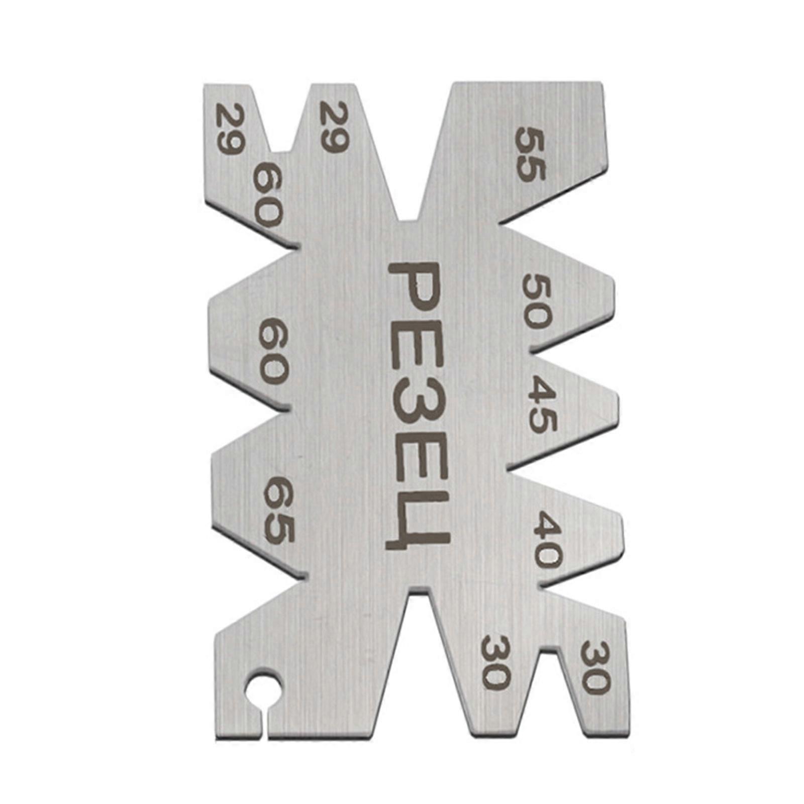 Pocket-size Angle Setting Template Angle Measuring Tools Gauging Tool PE3EU/Tpaneu pe3b6a/ynop/CBepna Stainless Iron Multicolor