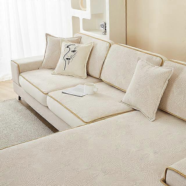 Chenille Textured Sofa Cover Seater Couch Seat Slipcover Elastic Non -Slip Universal Furniture Protector For Cats