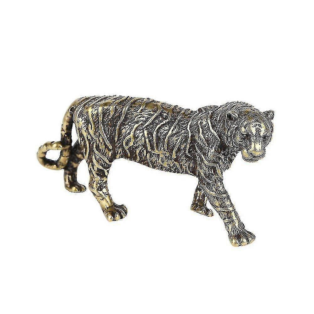 Solid Brass Big Tiger Figurines Ornaments Model Statue Home Decor