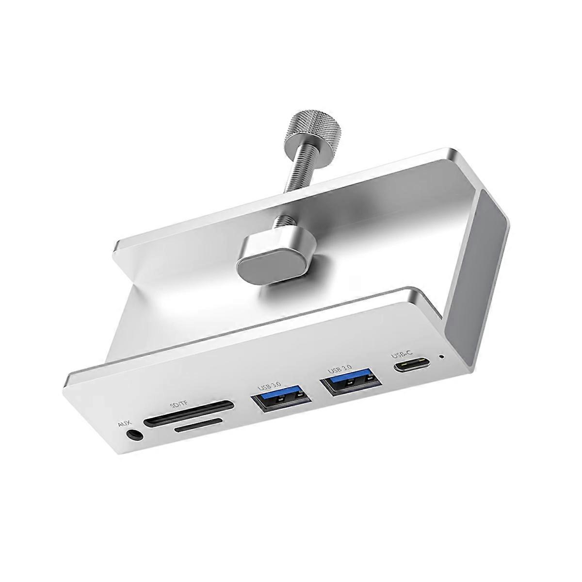 6-in-1 USB 3.0 HUB USB Clip on Docking Station USB 3.0 Adapter Multi Splitter 5Gbps High Speed Adap