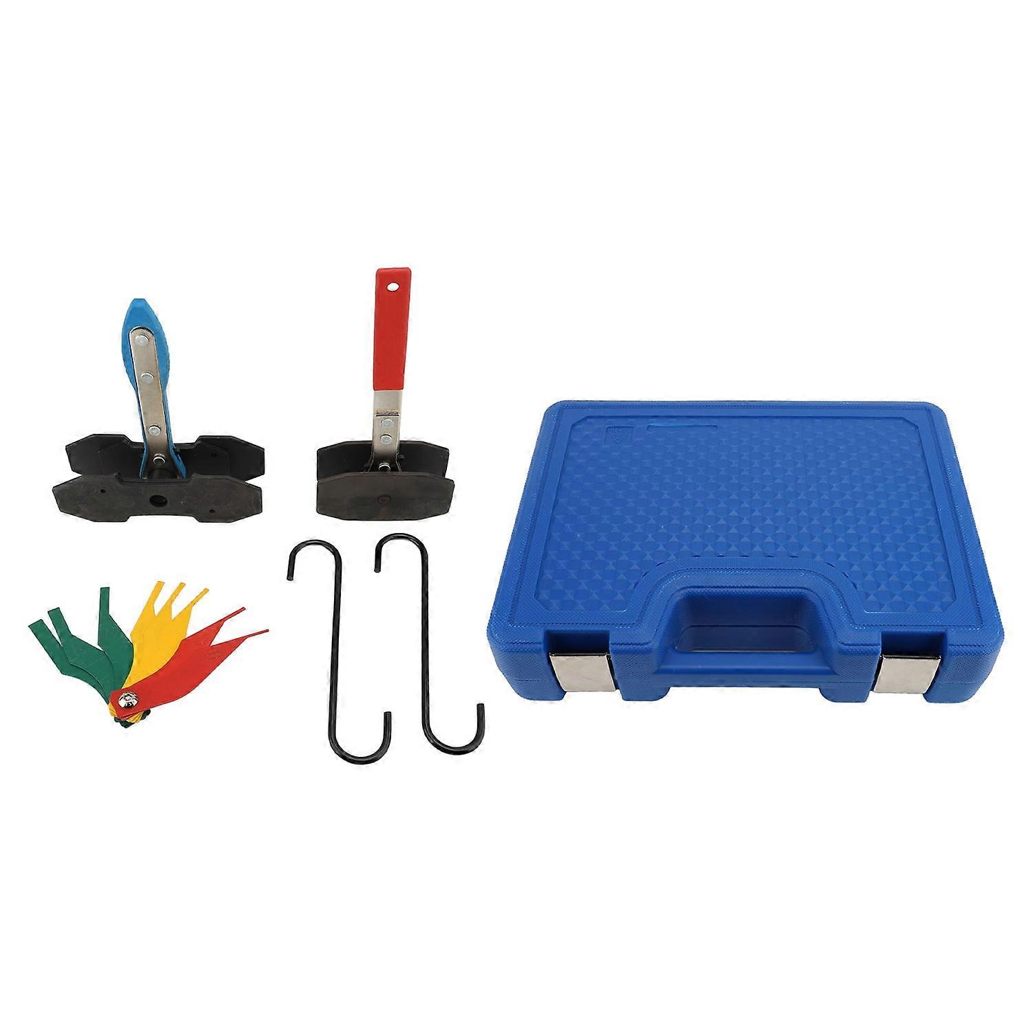 Brake Caliper Press Tool Set Brake Pad Thickness Gauge Caliper Hanger Hook for Single Twin Quad Pist