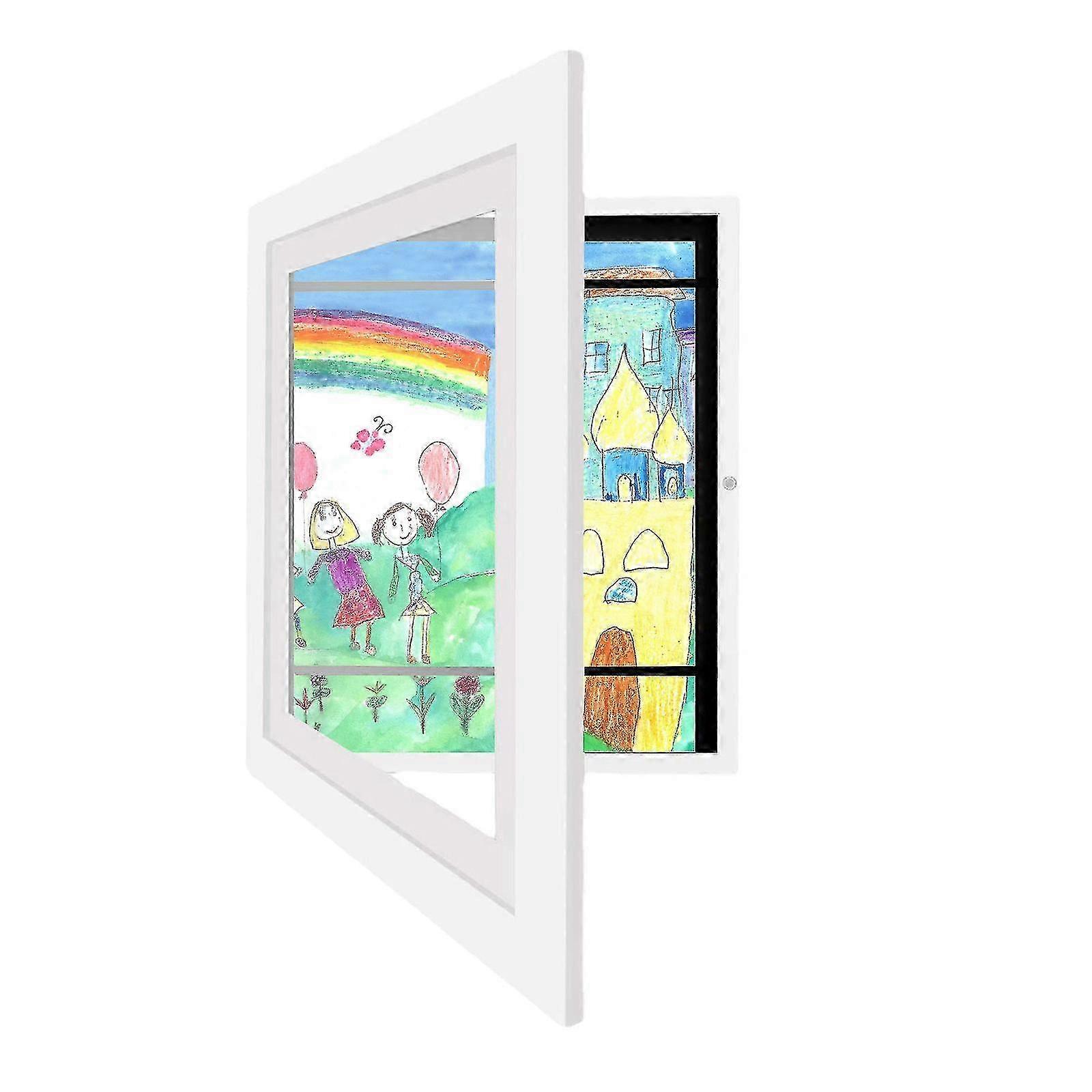 Front-Opening Changeable A4 Picture Frames for Kids' Artwork - Display & Storage