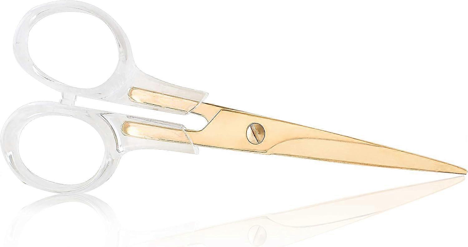Razor-Sharp Precision Blades, Aesthetics Clear Acrylic Handle for Multipurpose Cutting Shears, Elegant Office Stationery Series