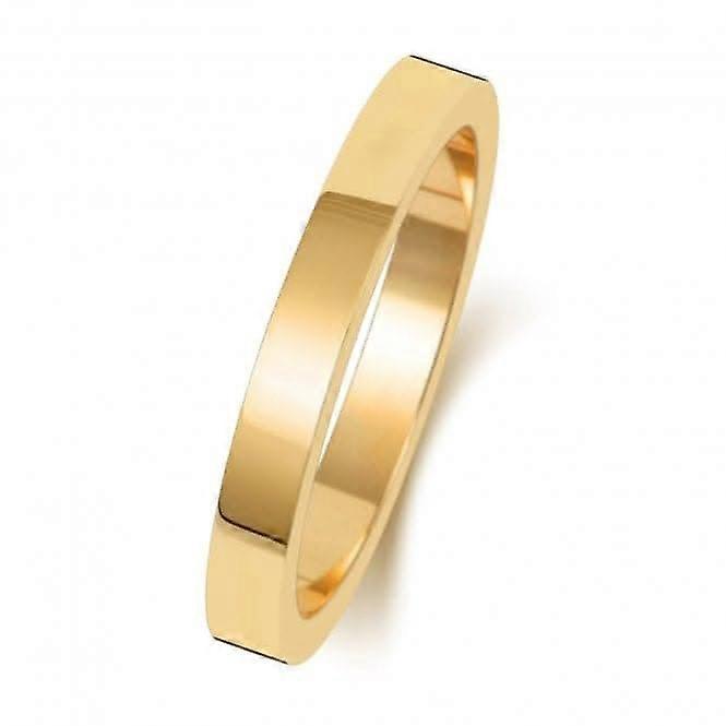 Wedding Band 18K Flat Flat 2.5 mm-1.4 Wedding Ring WQ172M/I