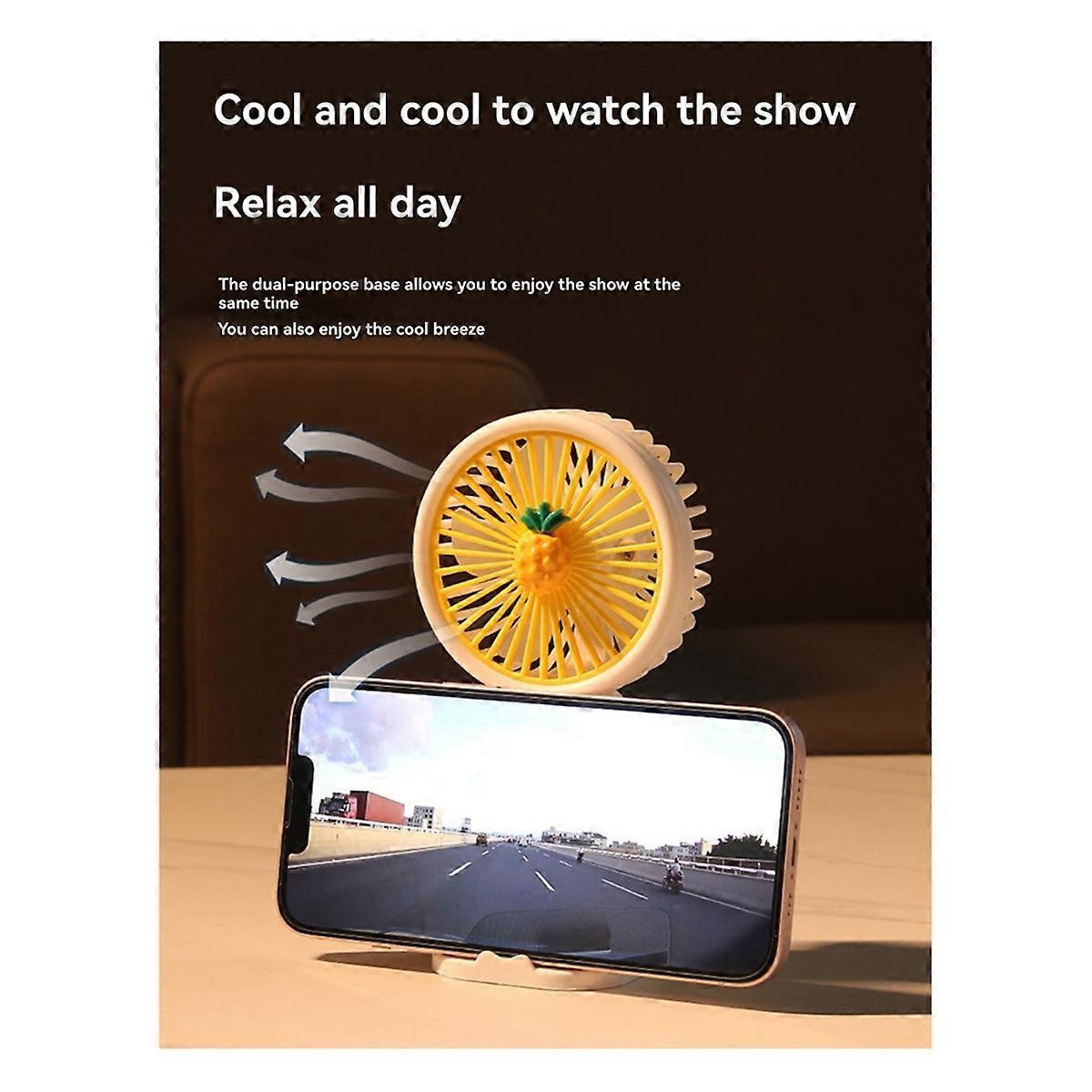 Mini USB Handheld Fan Multi-Functional Desktop with Stand Eectric Fan Students Outdoor Portable Portable Small Fan E