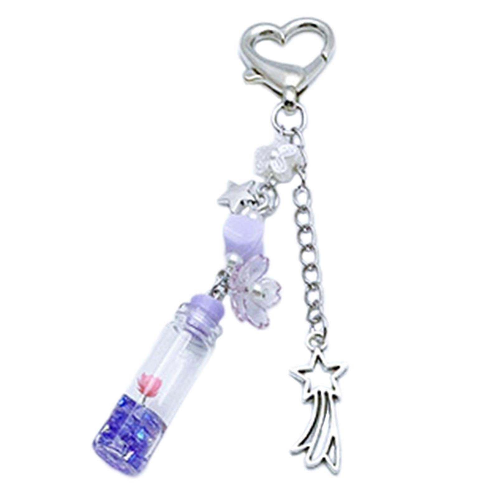 Durable and Portablle Purple Keychain Stylish Purple Keychain Pendant Durable and Portable Accessory for Keys and Bags