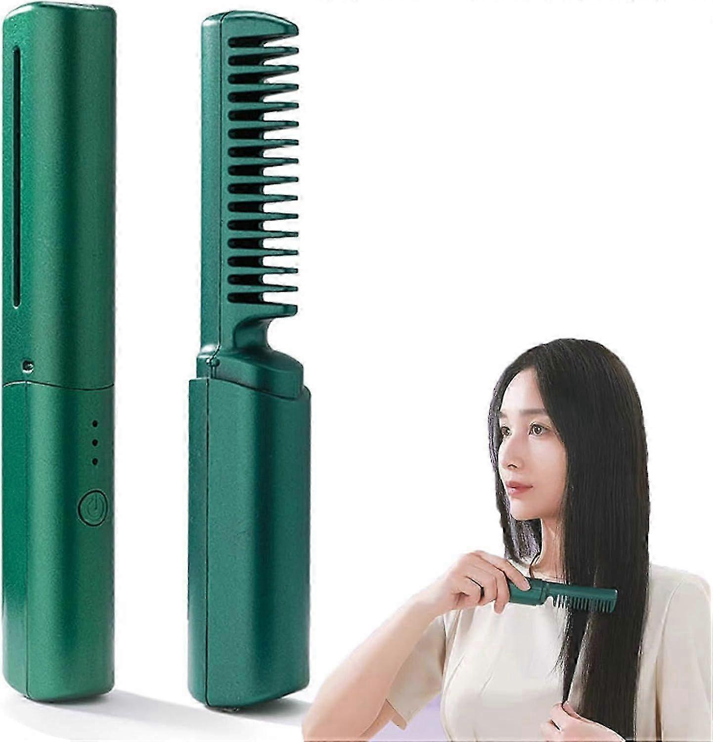 Mini Hair Straightener For Short Long Hair, Ceramic Portable Cordless Hair Straightener/curling With Adjustable Temperature For Quick And Easy Hair St