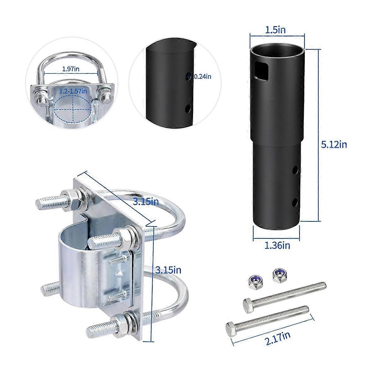 Pole Mount for Dish V2 Antenna Mast with U Clamp