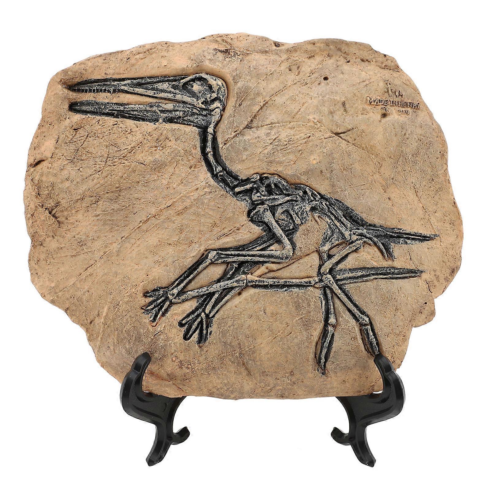Simulated Skeleton Pterosaur Resin Dinosaur Statue compatible with Desktop Display Decor