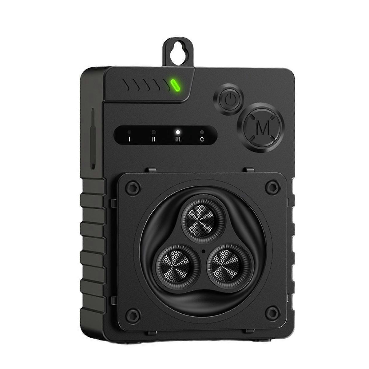 Ultrasonic Dog Anti Barking Device Waterproof Black