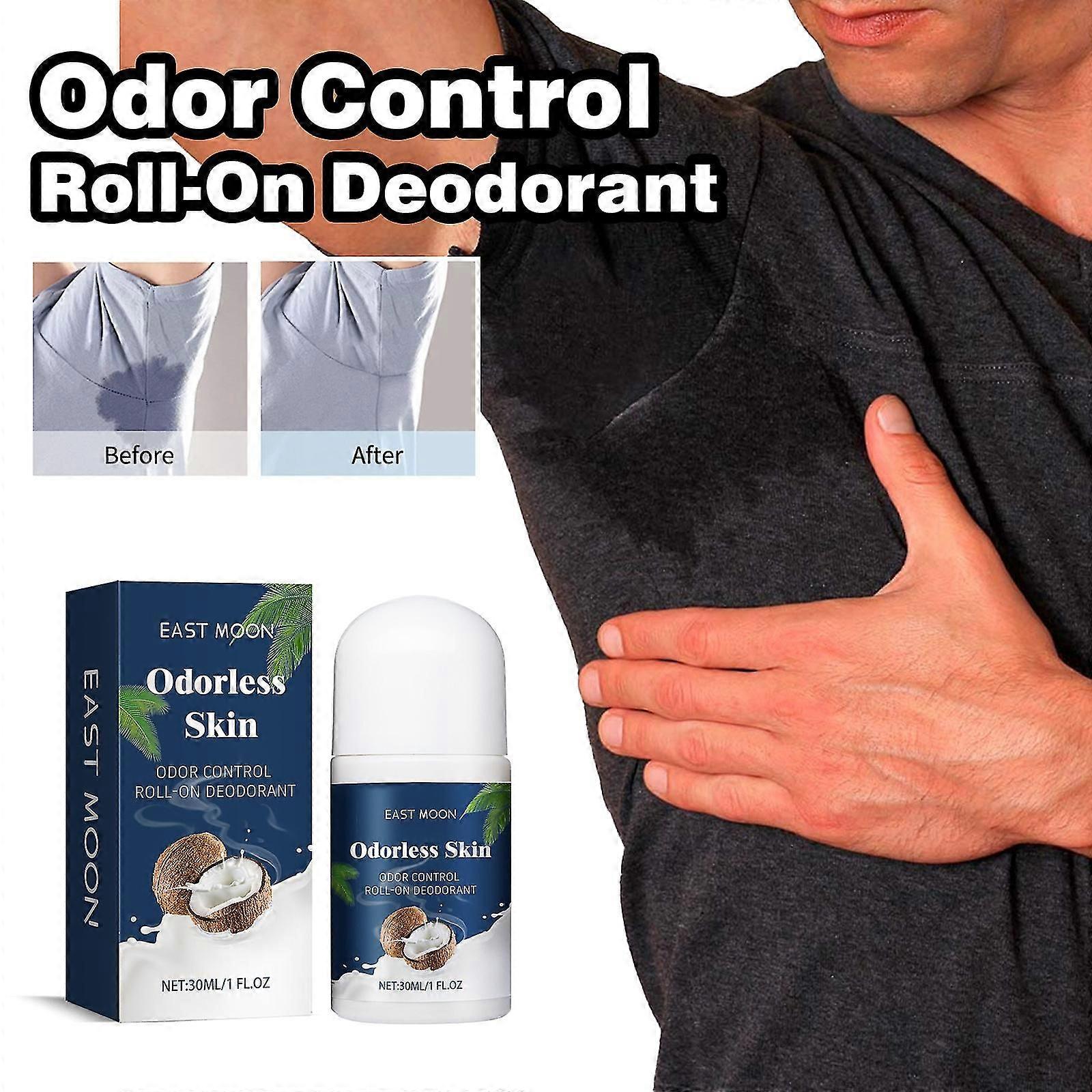 Luktkontroll Roll-on Deodorant, Roll On Deodorant For kvinner og menn, Deodorant for armhulene og private deler, Kokos vaniljesmak