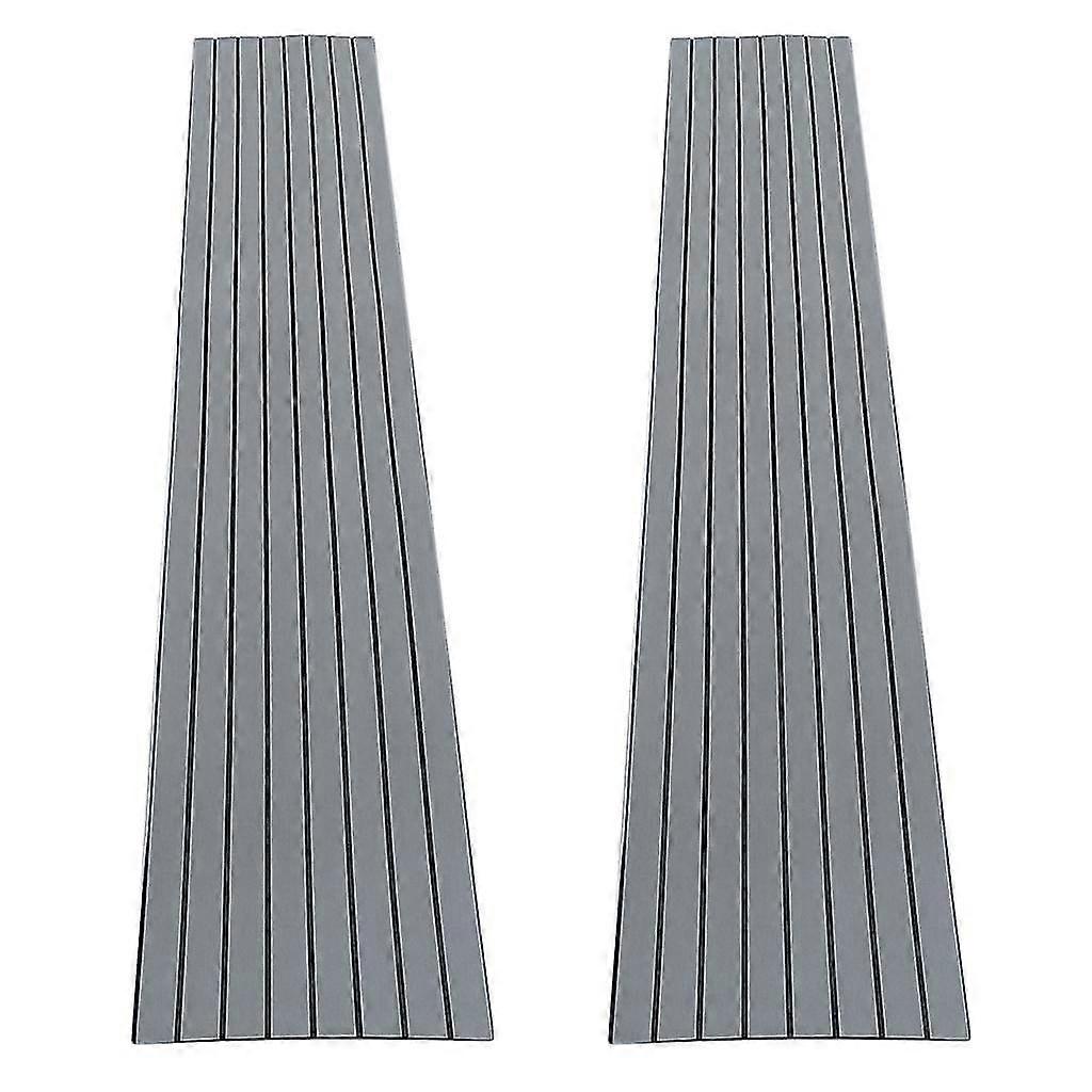 2xフォームチークシートマリンヨットボートデッキ粘着パッドライトグレーハイウェイ