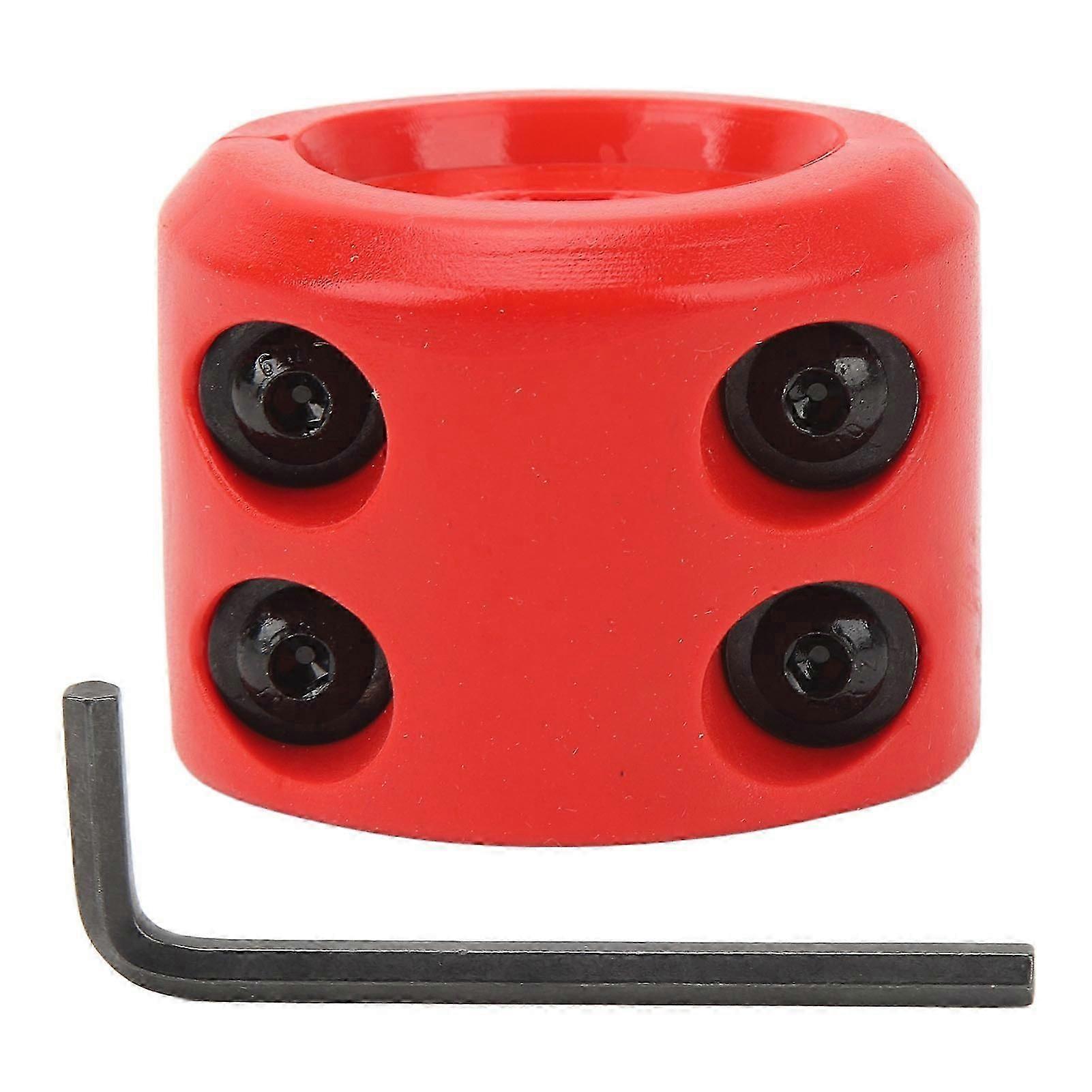 Winch Cable Hook Stopper Rubber Rope Line Hook Buffer with Hex Wrench for ATV UTV SUV ORV Trucks Red