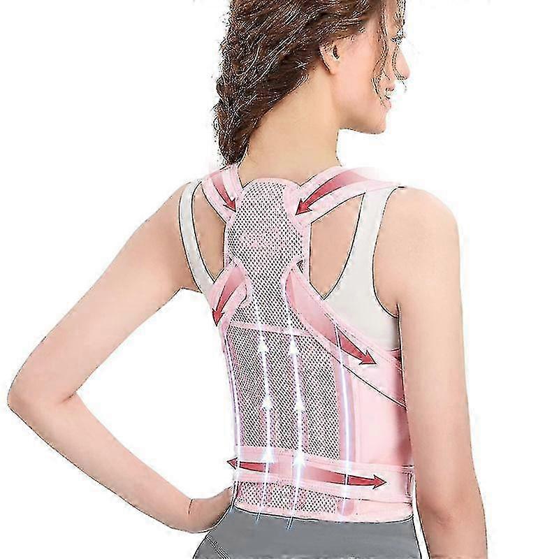 Women's Back Brace Posture Corrector: Adjustable Full Back Support, Relieve Upper & Lower Back Pain