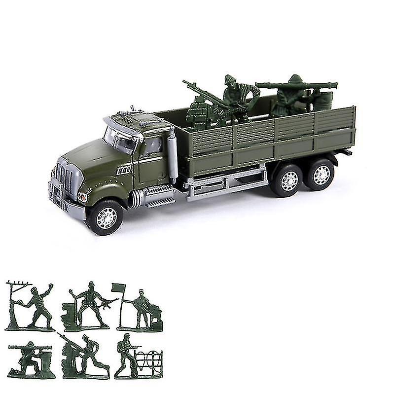 Kid's Alloy Simulation Military Tank Pull Back Car Model