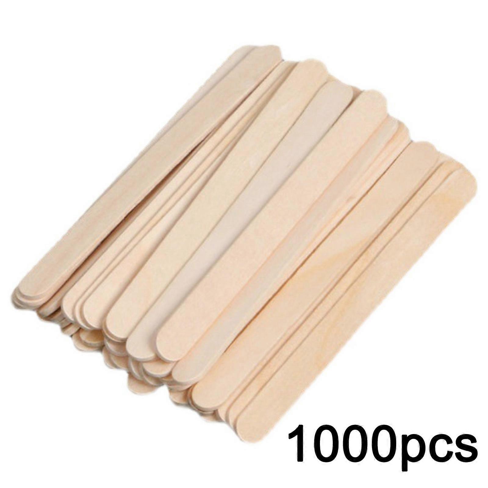 100/1000pcs Παγωτό Popsicles Sticks Φυσικό ξύλινο ραβδί χειροτεχνίας πολλαπλών χρήσεων για πάγο για ποπ ετικέτες φυτών Lolly κέικ αποτρίχωση DIY Τέχνες