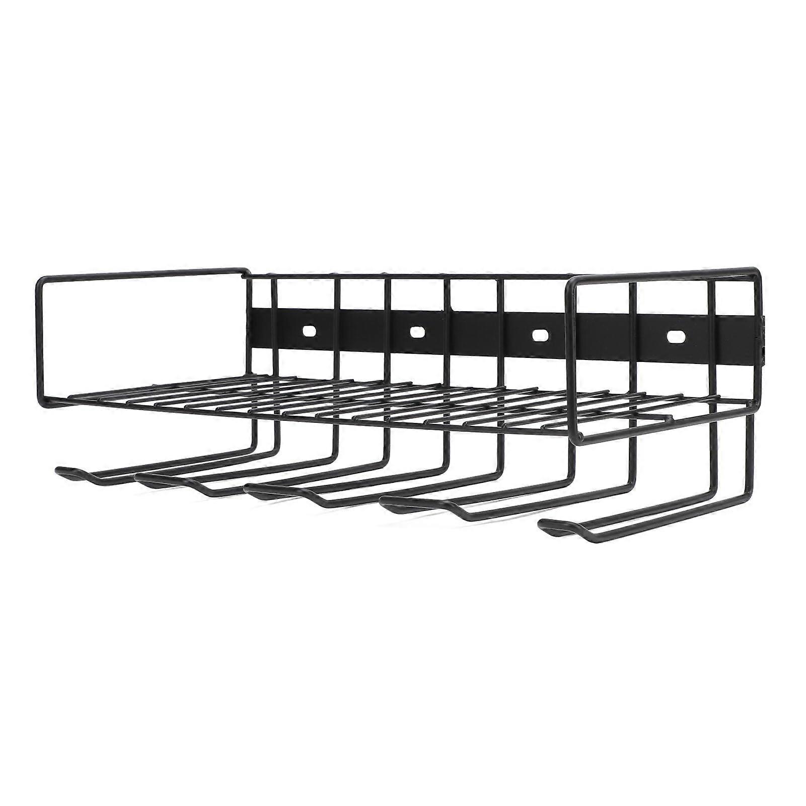 Power Tool Organizer, Iron, Wall Mounted, Heavy Duty Tool 4 Drill Holder Storage Rack with 4 Mounting Holes, Suitable for Garage Tool Room Workshops