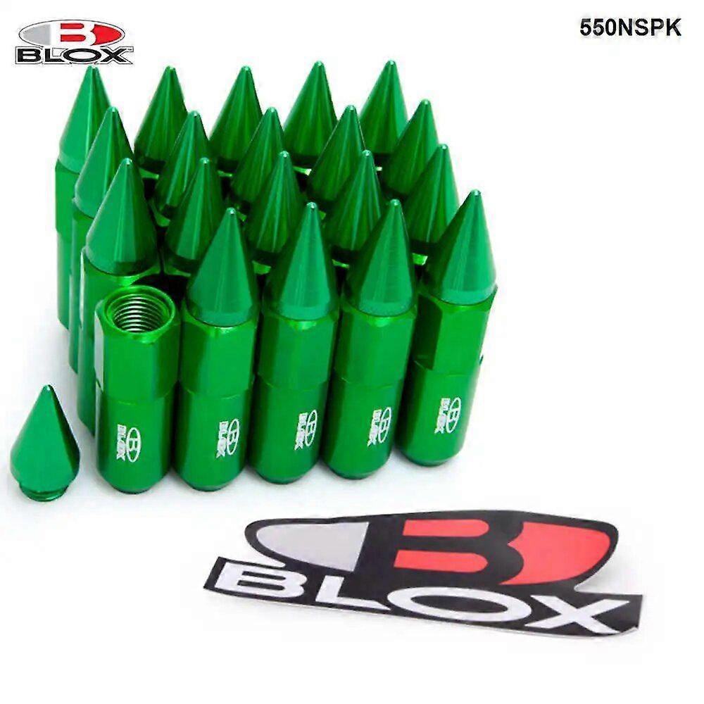 20 قطعة Blox M12X1.5 / M12X1.25 عجلات موالف ممتدة من الألومنيوم عالية الجودة جنوط صواميل العروة مع سبايك HU-550NSPK