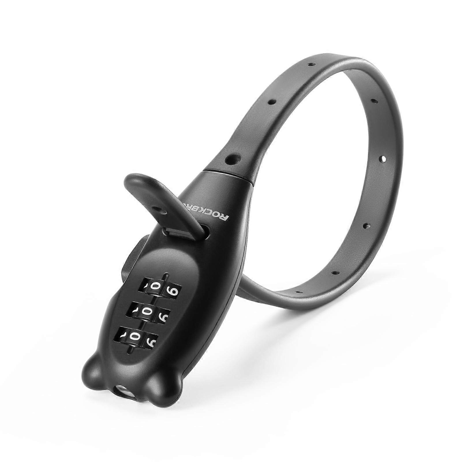 Zippered Binding Bicycle Lock Combination Small Adjustable Cable Lock for Helmets and Cabinets