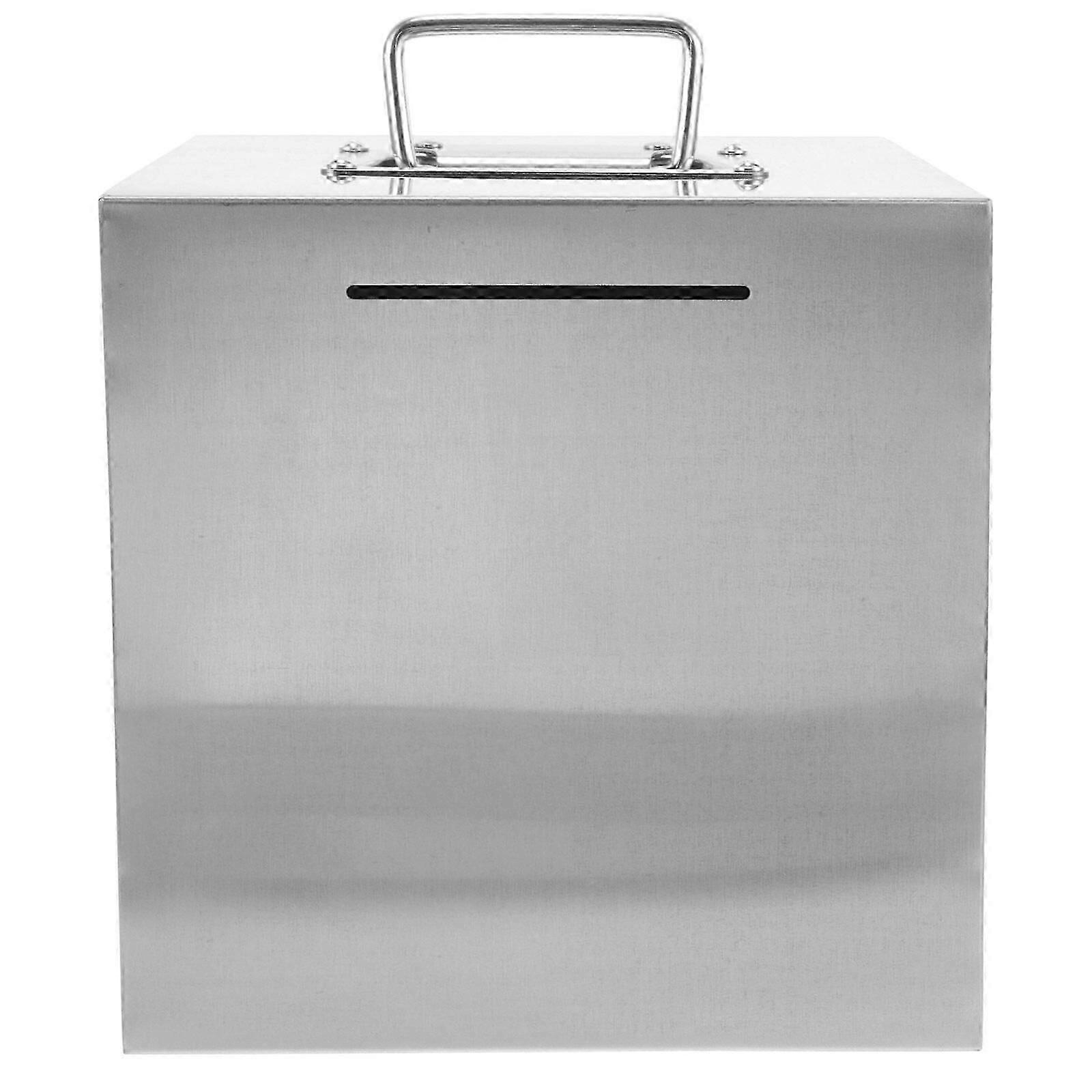 壊れない金属製の貯金箱コインジャー貯金箱コインコンテナ(ハンドル付き)