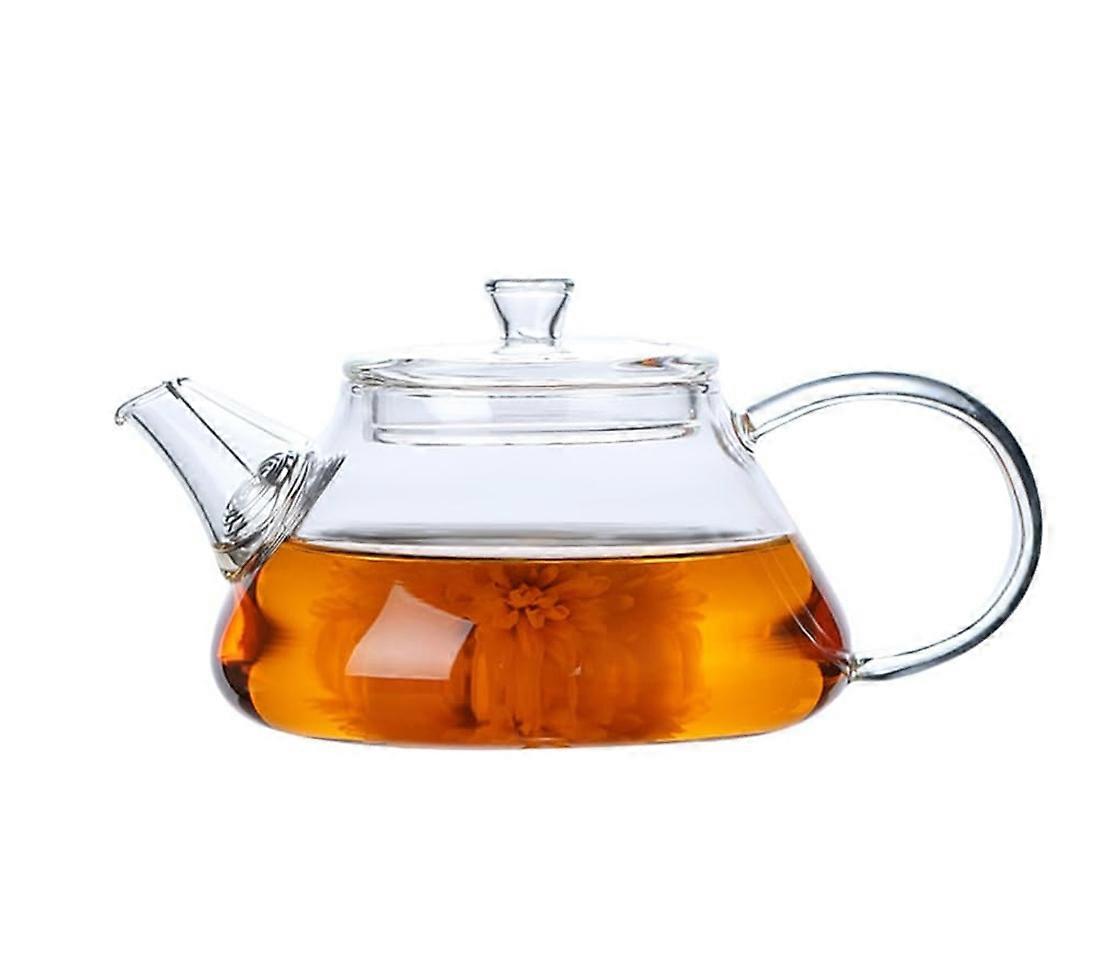 Mini Tea Pots Glass Teapot 7-Ounce Capacity Single-Serve Compact Clear Teapot
