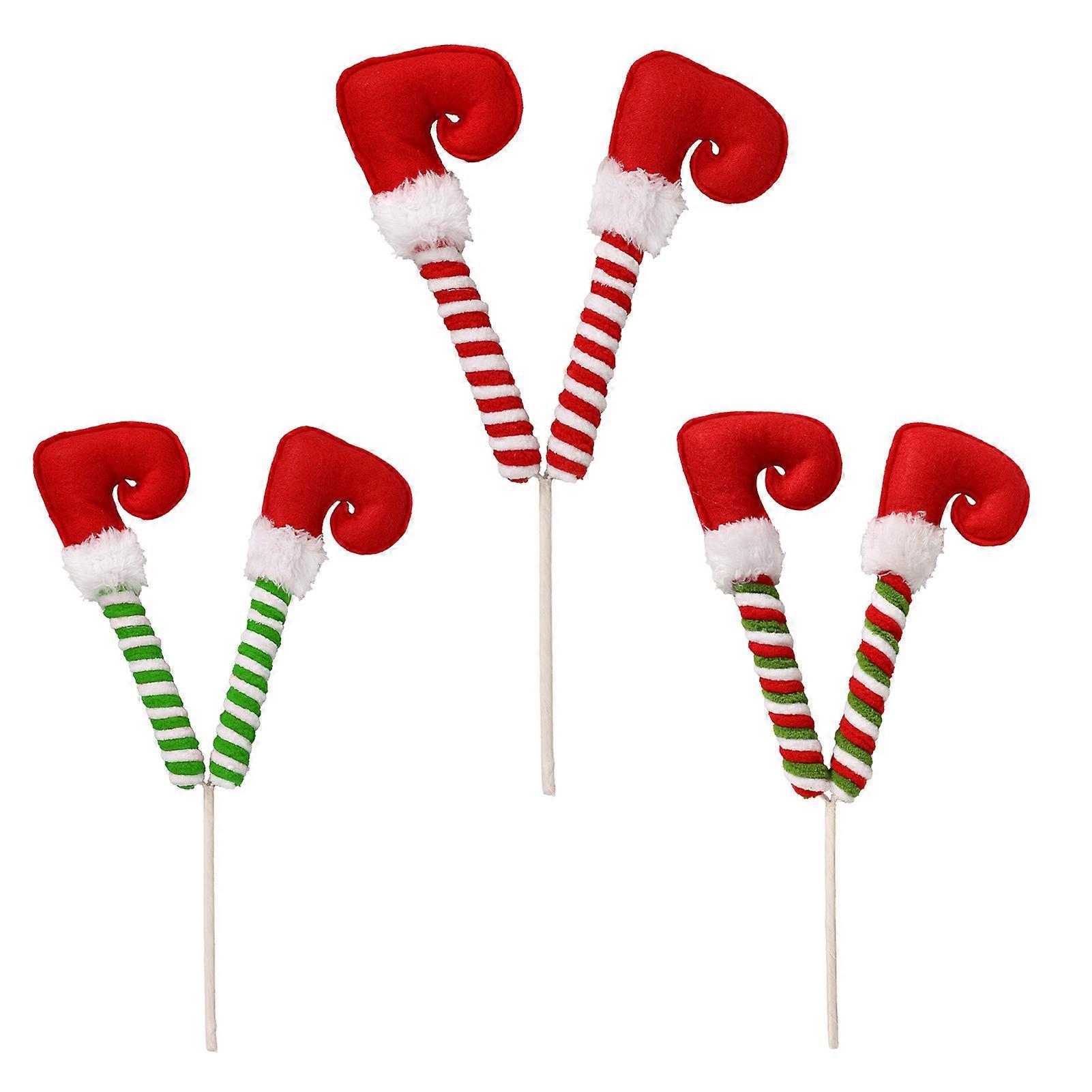 Boots Shape Christmas Curly Pick Add to the Christmas Atmosphere Ornaments