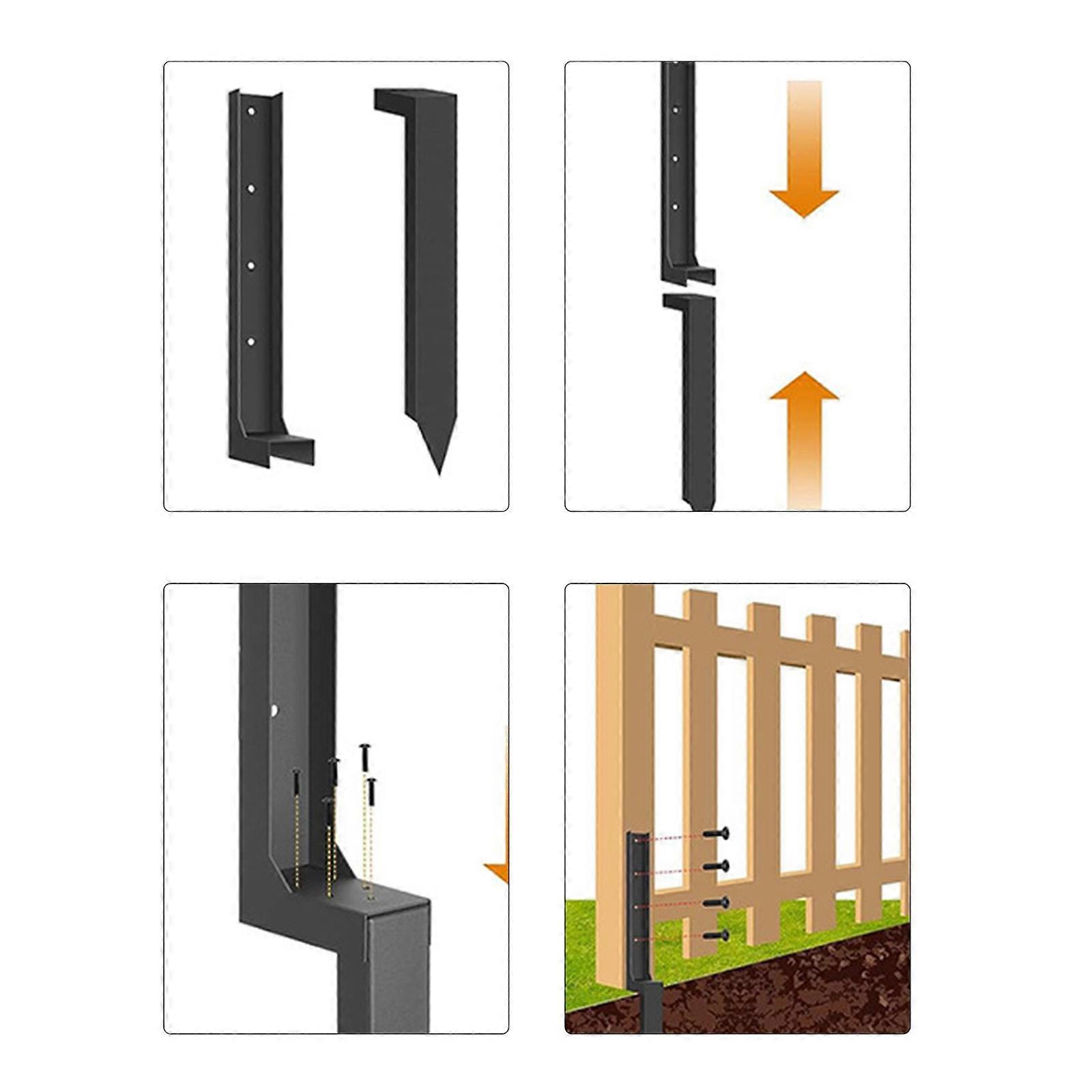 Kits de reparación de postes de valla gruesos y resistentes. Estacas,  anclajes y puntas de acero, image size:1600x1600