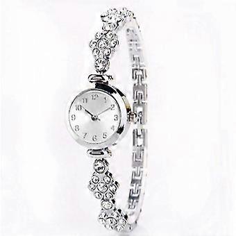 SQCLV Frauen Legierung Uhr Modische Elegante Strass Band Uhr für Büro Arbeit Geschäftsreise