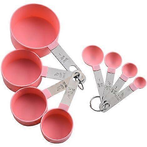 2025 Latest Model  8 Piece Measuring Cups and Spoons Set - Plastic Measuring Cup