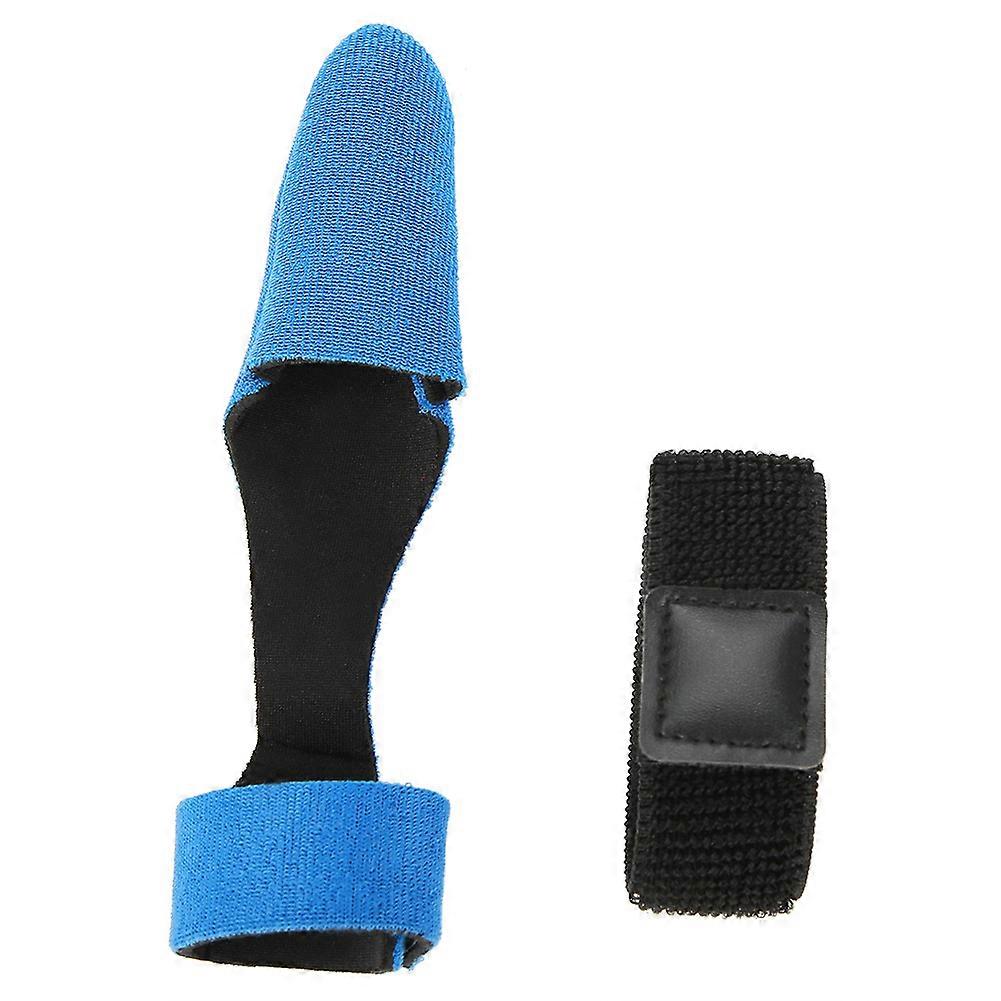 Expandable Diving Material Fishing Pole Sleeve Cover Glove Protector Cap Rod Strap Set (Blue)