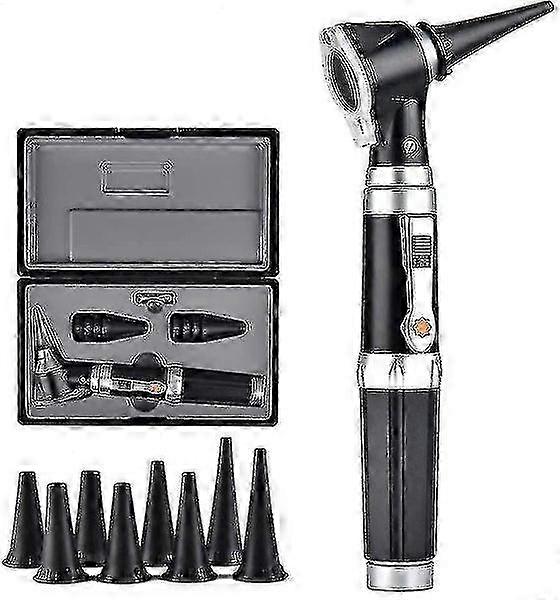 3x Otoscope with LED, Portable Handheld Ear Check Magnifier with 8 Caps