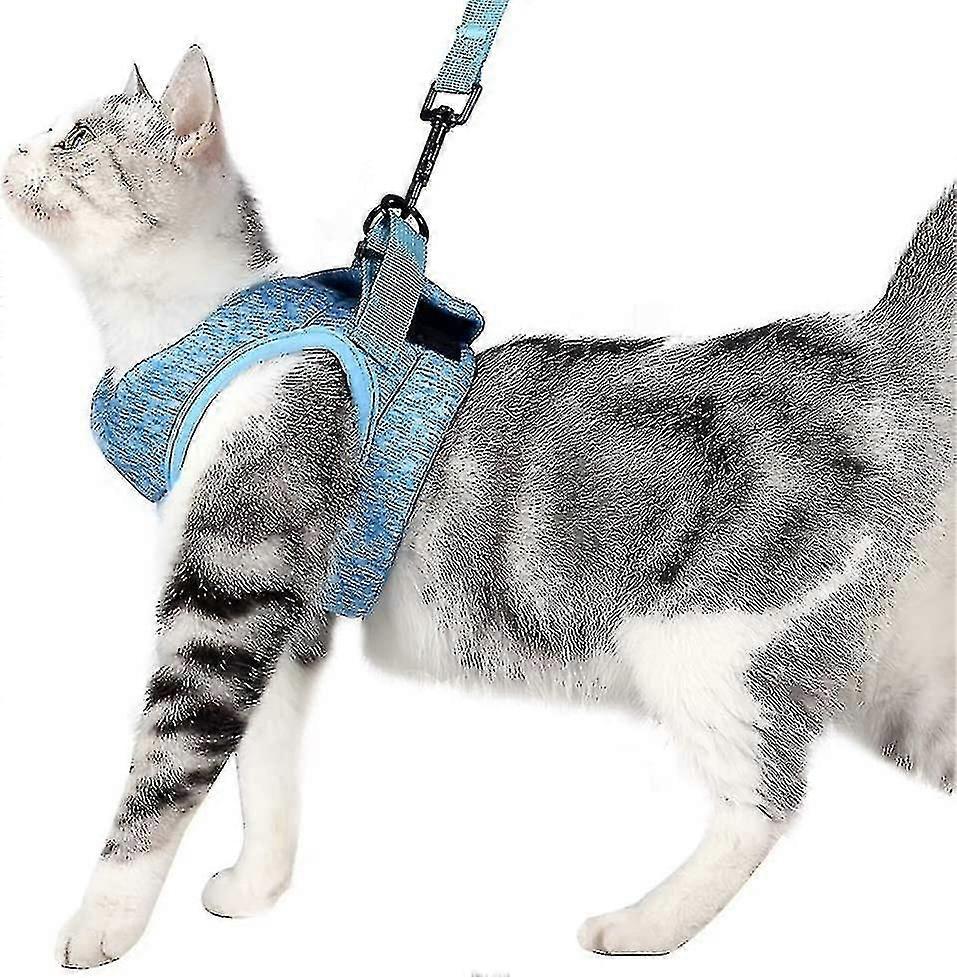 Harness And Leash Cat Necklace Kitten Ultralight Cat Walker Runs Sweet And Comfortable, Waterproof, Perfect For Kittens And Rabb