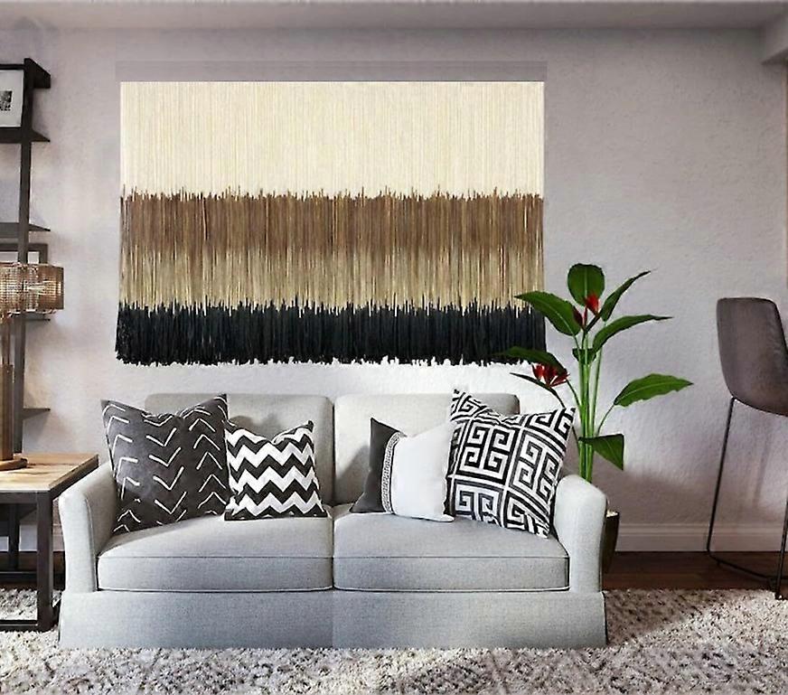 Minimalist Dip-Dye Hanging Tapestry in Modern Style