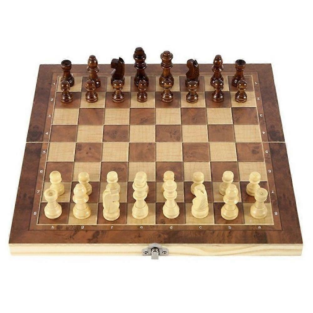 Wooden chess set, 3 in 1, portable wooden chess board, foldable chess board set, chess board for party home activities, chess game, chess board